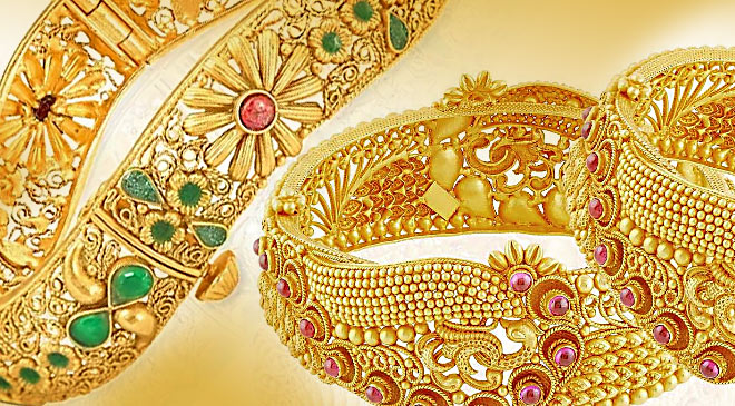 Malabar Gold and Diamonds 22 KT (916) purity Yellow Gold Malabar Gold  Bracelet SKG293 for Women : Amazon.in: Fashion